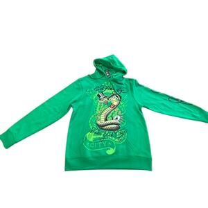 NWT!! "ED HARDY" Full Graphics Front & Back SZ M Cobra Ace New York  Street Wear